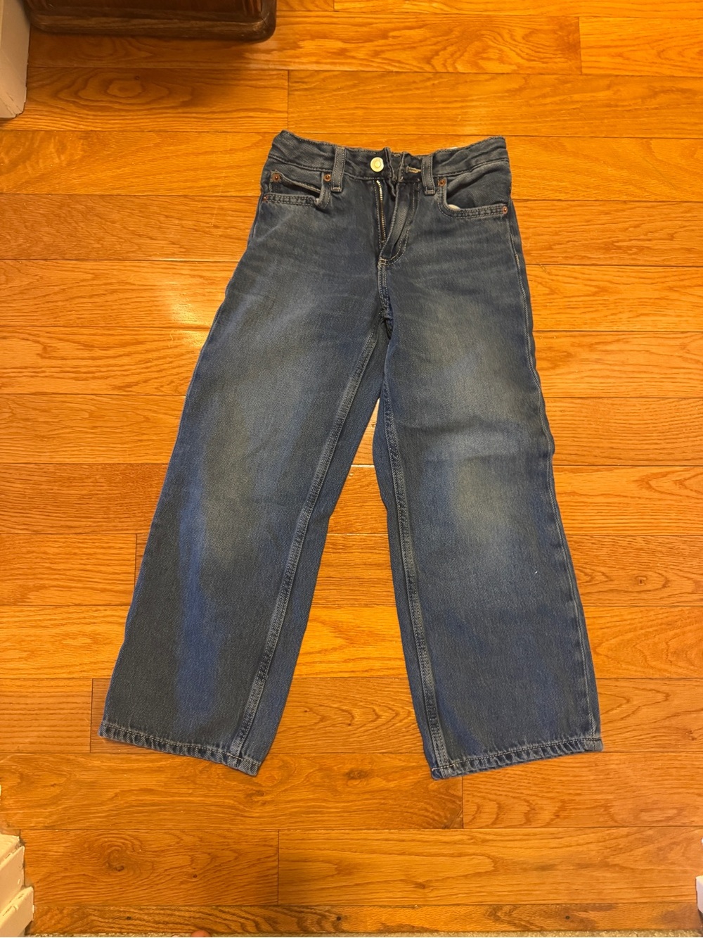 Zara Kids girls  Blue Wide-Leg Jeans